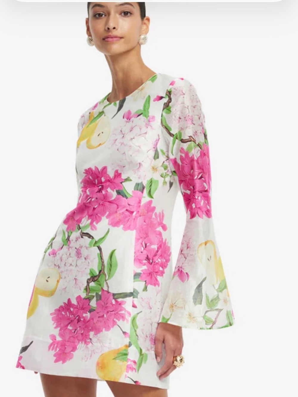 Stunning LEO LIN floral shift dress 12 NWOT $595